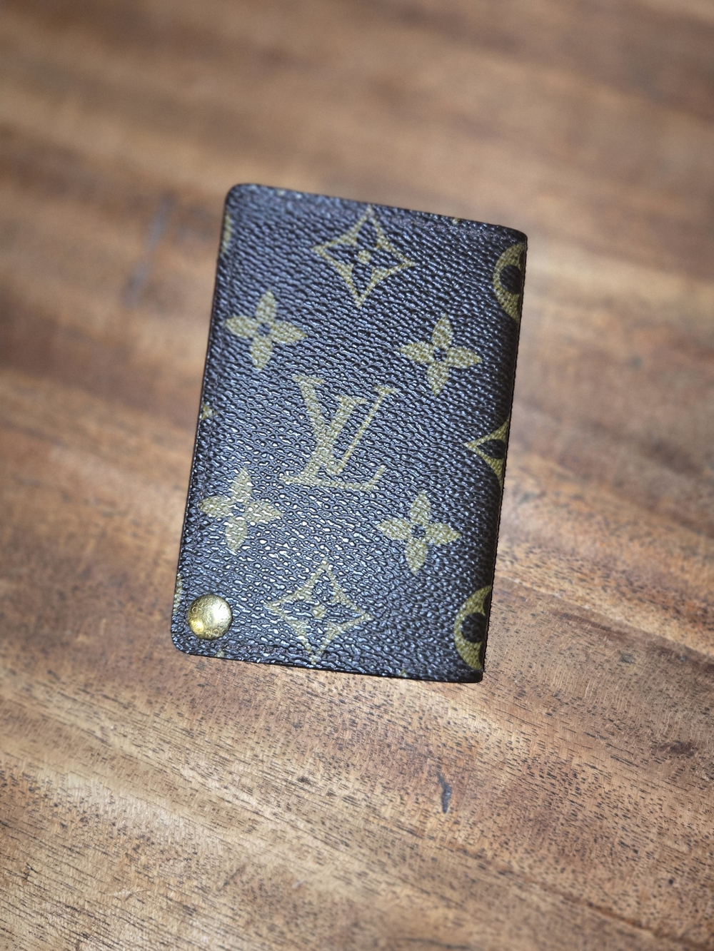 Louis Vuitton Monogram Canvas Brown & Gold Card Case
